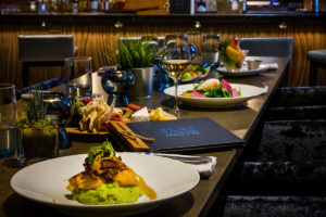 A plate of assorted appetizers