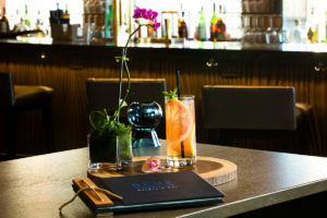 Cocktail on a glass